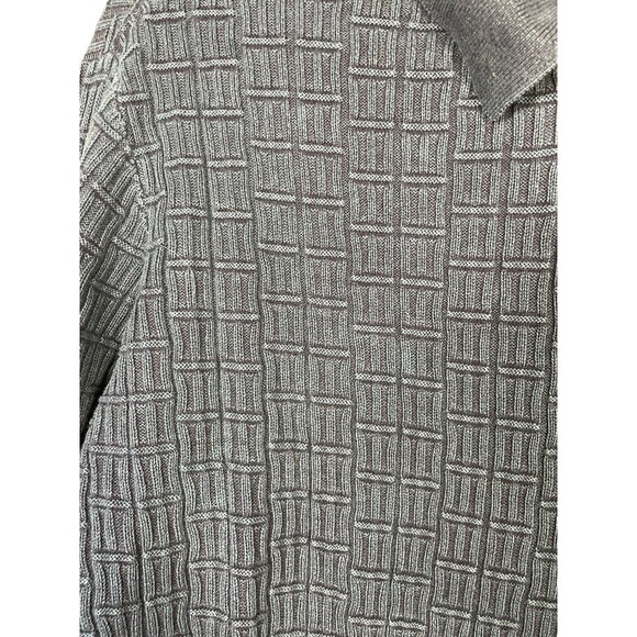 Carbon 2 Cobalt Sweater Mens L Gray Pullover 1/4 Zip Elbow Patches Long Sleeve - Picture 5 of 10